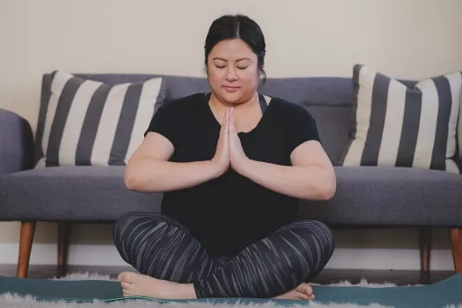 Yoga in Living Room