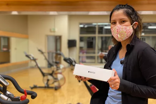 Rosa Earns Apple Watch - YMCA Mobile Rewards