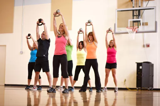 YMCA Kettlebell Group Exercise Class