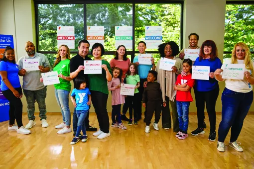 Welcoming Week gathering at a local YMCA