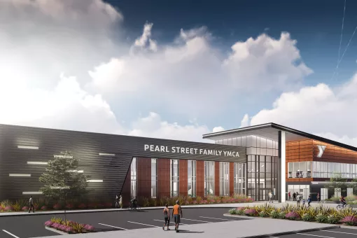 Pearl Street Family YMCA Exterior Rendering
