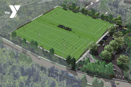 Gig Harbor Sports Field - Rendering with Logo 