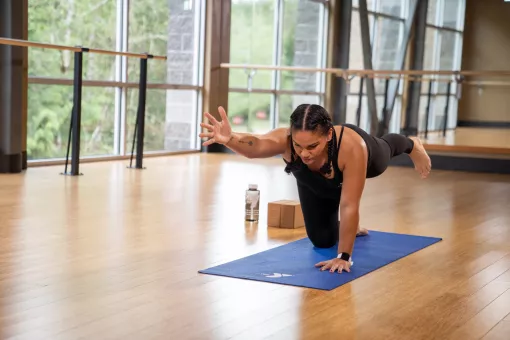 Yoga Stretch in YMCA Studio