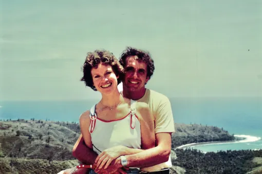 Bill and Karen when they were younger