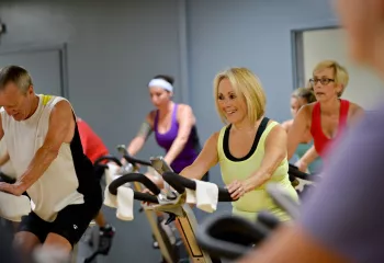 Cycling Group Exercise Class At YMCA