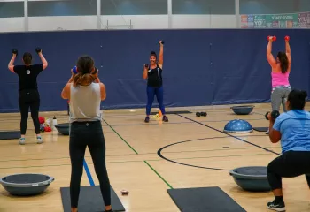 Smiling YMCA Group Exercise Instructor