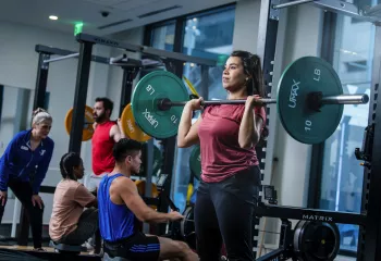 YMCA Weight Training With Overhead Press