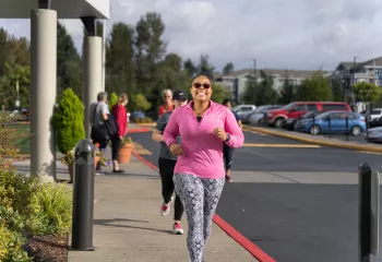 Running group active outside the YMCA