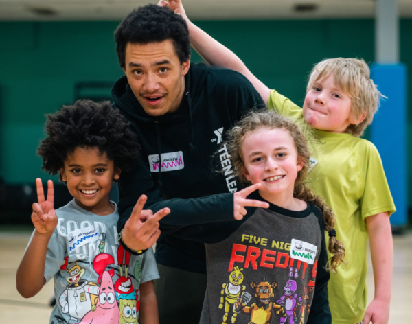 YMCA staff and members having fun