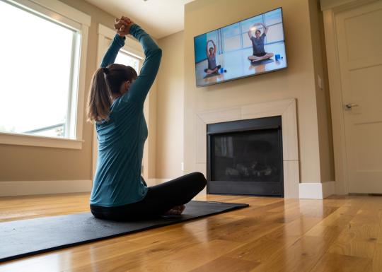 Yoga at home with the YMCA