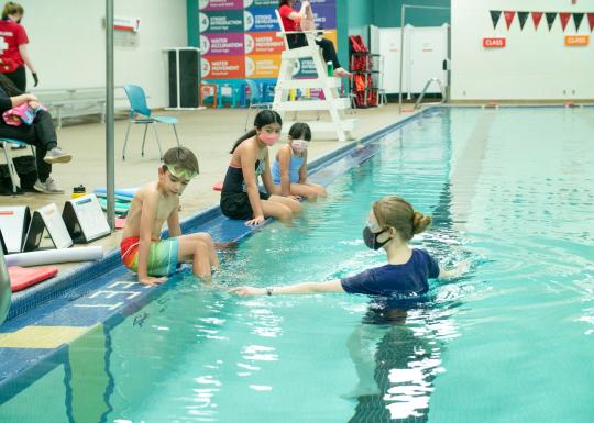 Swim Lesson Instruction At The Morgan Family YMCA