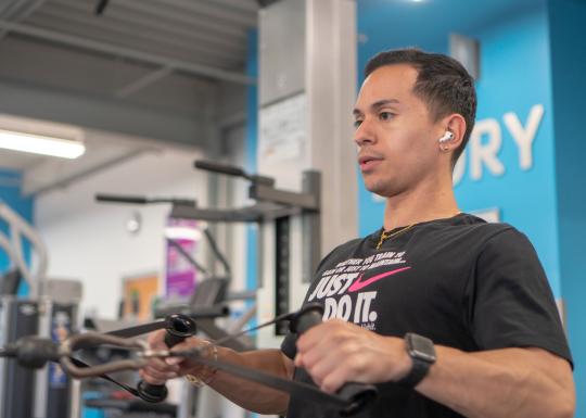 Cable Lateral Rows At YMCA Training Center