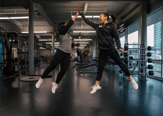 YMCA KickStart Coach and Member High Five