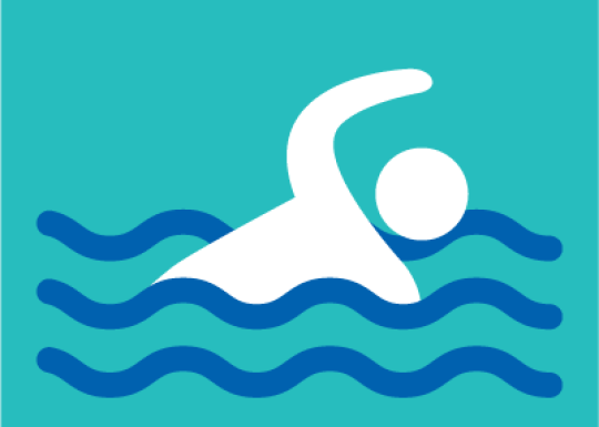 clip art of person using the crawl stroke to get across the pool