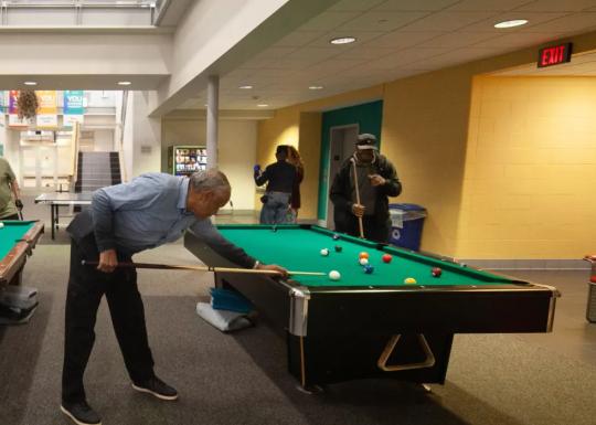 2 Billiards games go on at the YMCA