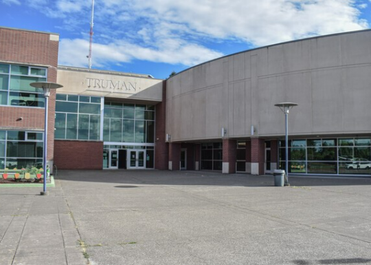 Exterior shot of Truman middle school
