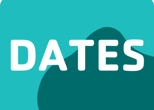 Camp dates card hat