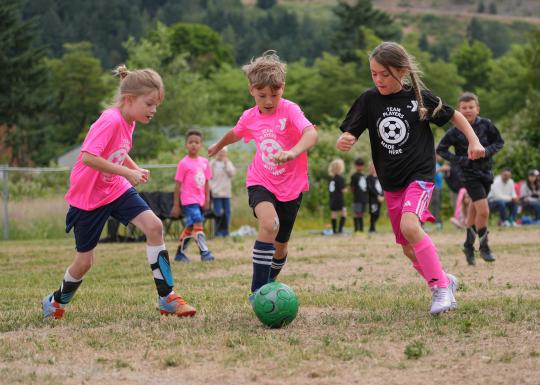 YMCA Youth Soccer Driving to the Goal