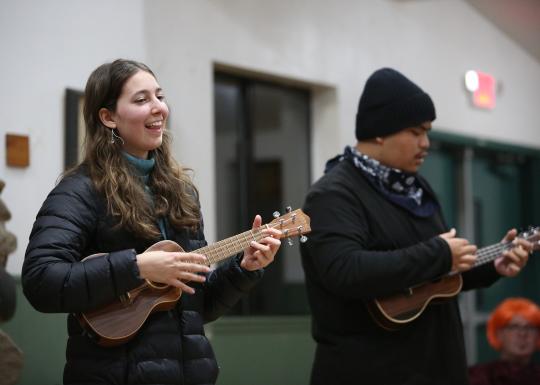 Playing Ukuleles at YMCA Pacific Region Conference