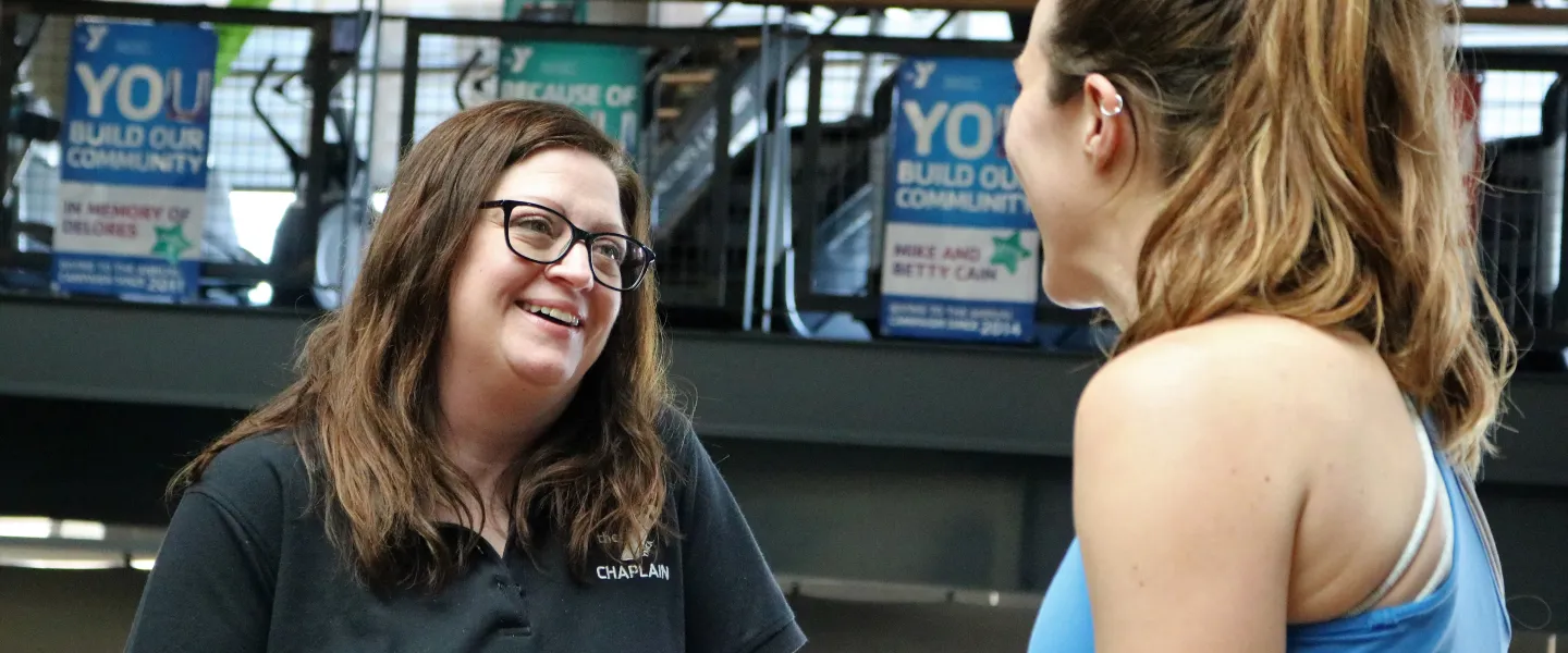 Smiling In Support At The YMCA