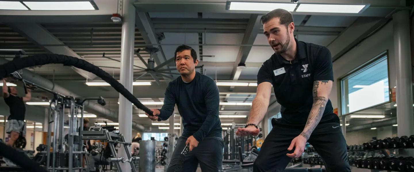 Kickstart member demonstrating learned rope technique