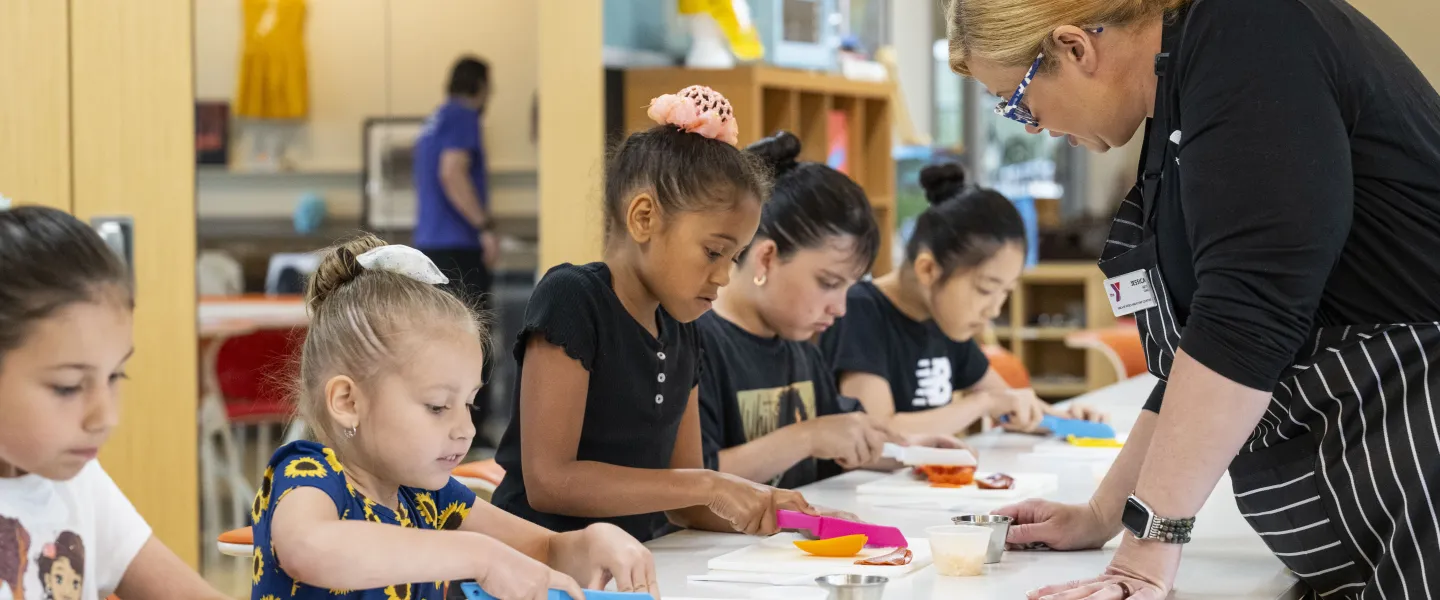 Art time in child care at the YMCA