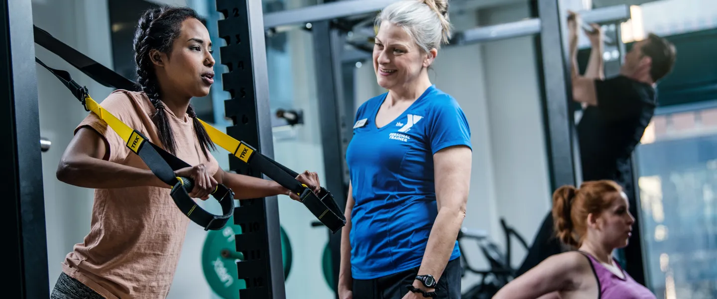 TRX Chest Press with YMCA Personal Trainer