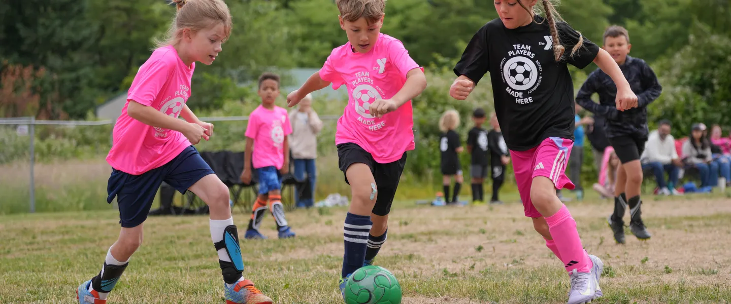 YMCA Youth Soccer Driving to the Goal