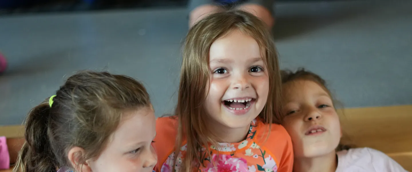 Three Friends Hanging Out at YMCA Child Care Summer Day Camp