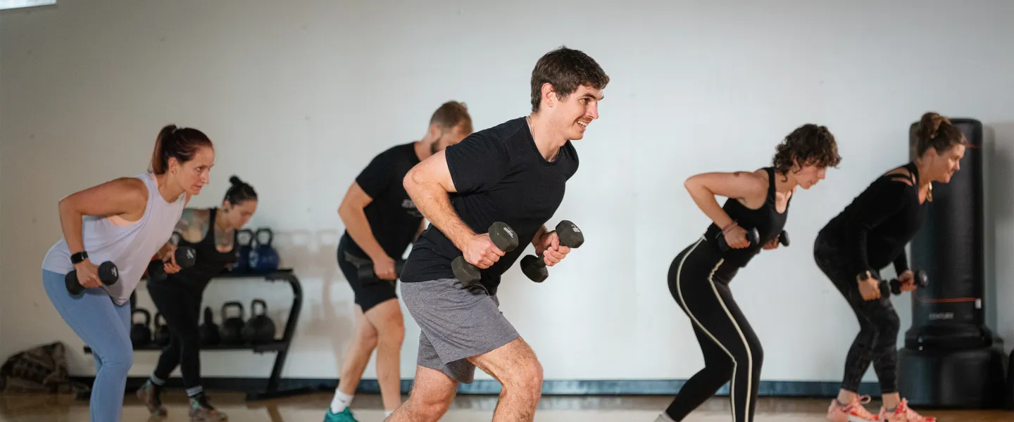YMCA Group Exercise Class Lunge
