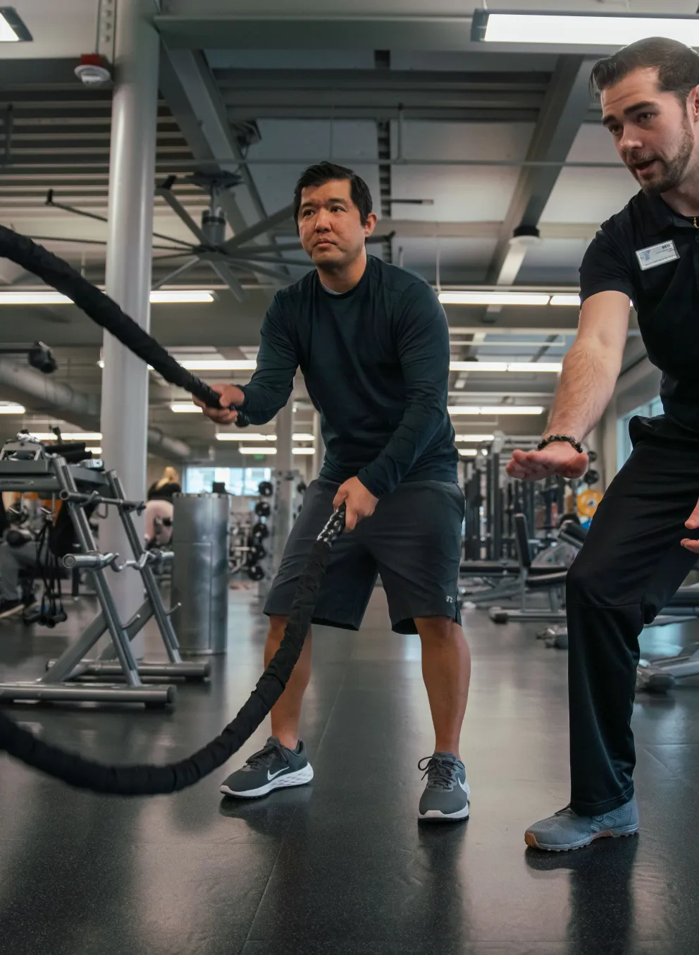 Kickstart member demonstrating learned rope technique