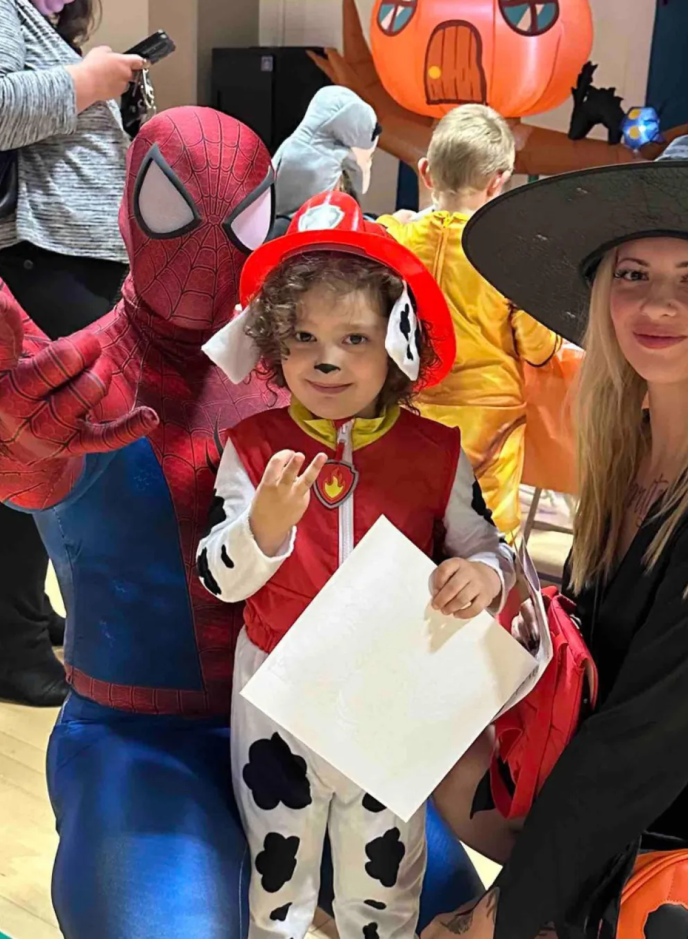 Lakewood Family YMCA Jack-O’-Lantern Jubilee Spiderman with Family