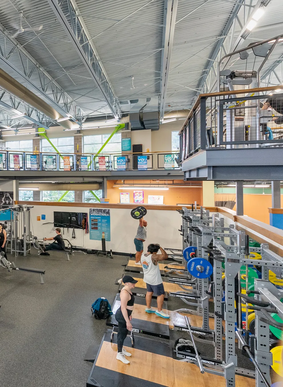 Full Gym Working Out at the Haselwood Family YMCA