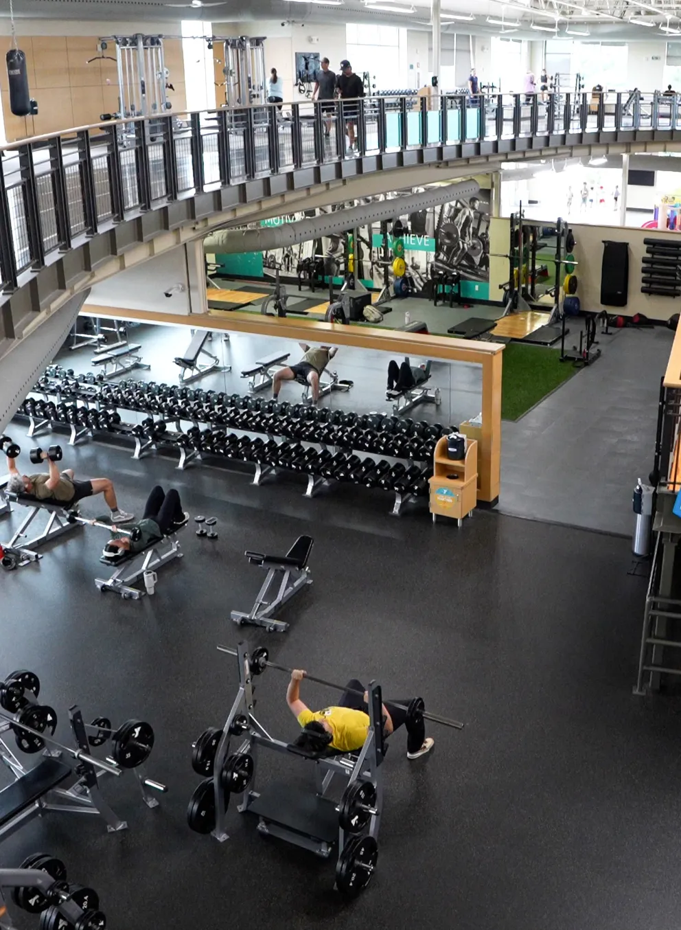 Wide Spanning View of YMCA Weight Room