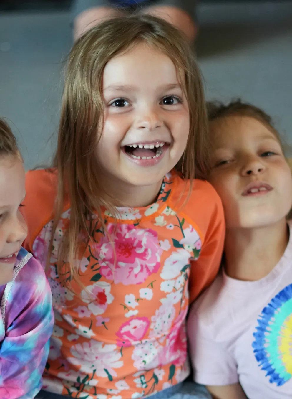 Three Friends Hanging Out at YMCA Child Care Summer Day Camp