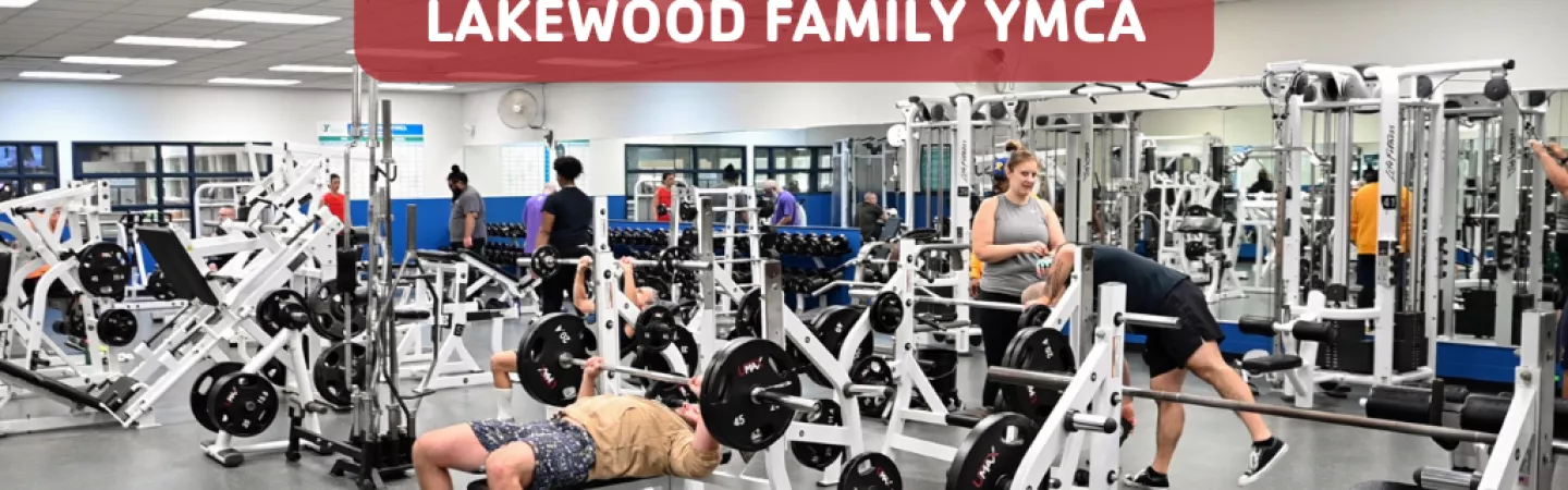 Shot of the workout area at the Lakewood Family YMCA