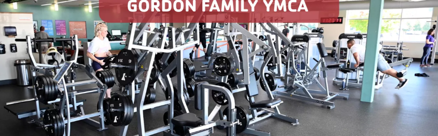 Shot of the workout area at the Gordon Family YMCA