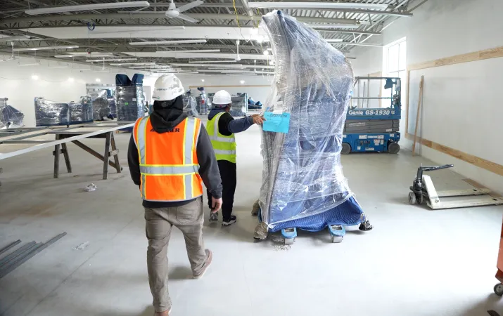 Pearl Street Family YMCA Future Weight Room Under Construction