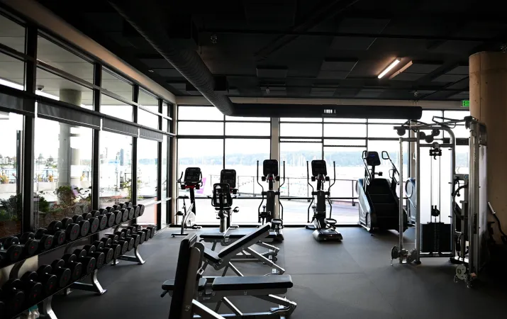 View of Cardio Room at Marina Square Express YMCA