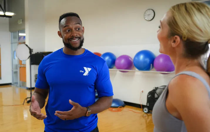 YMCA Staff Coaching Member About Fitness