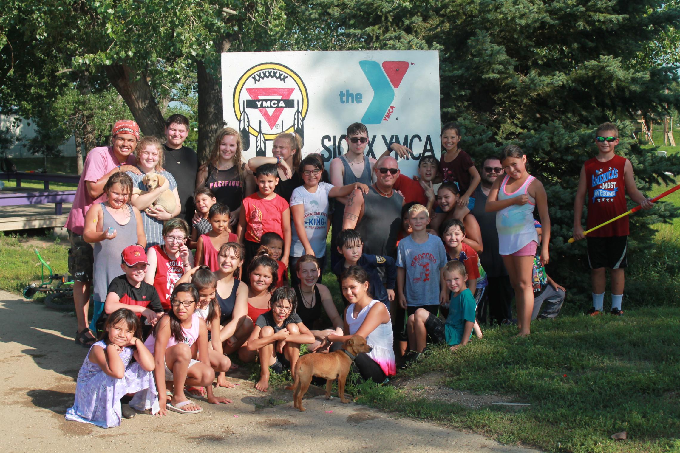 Students participating in Summer of Service