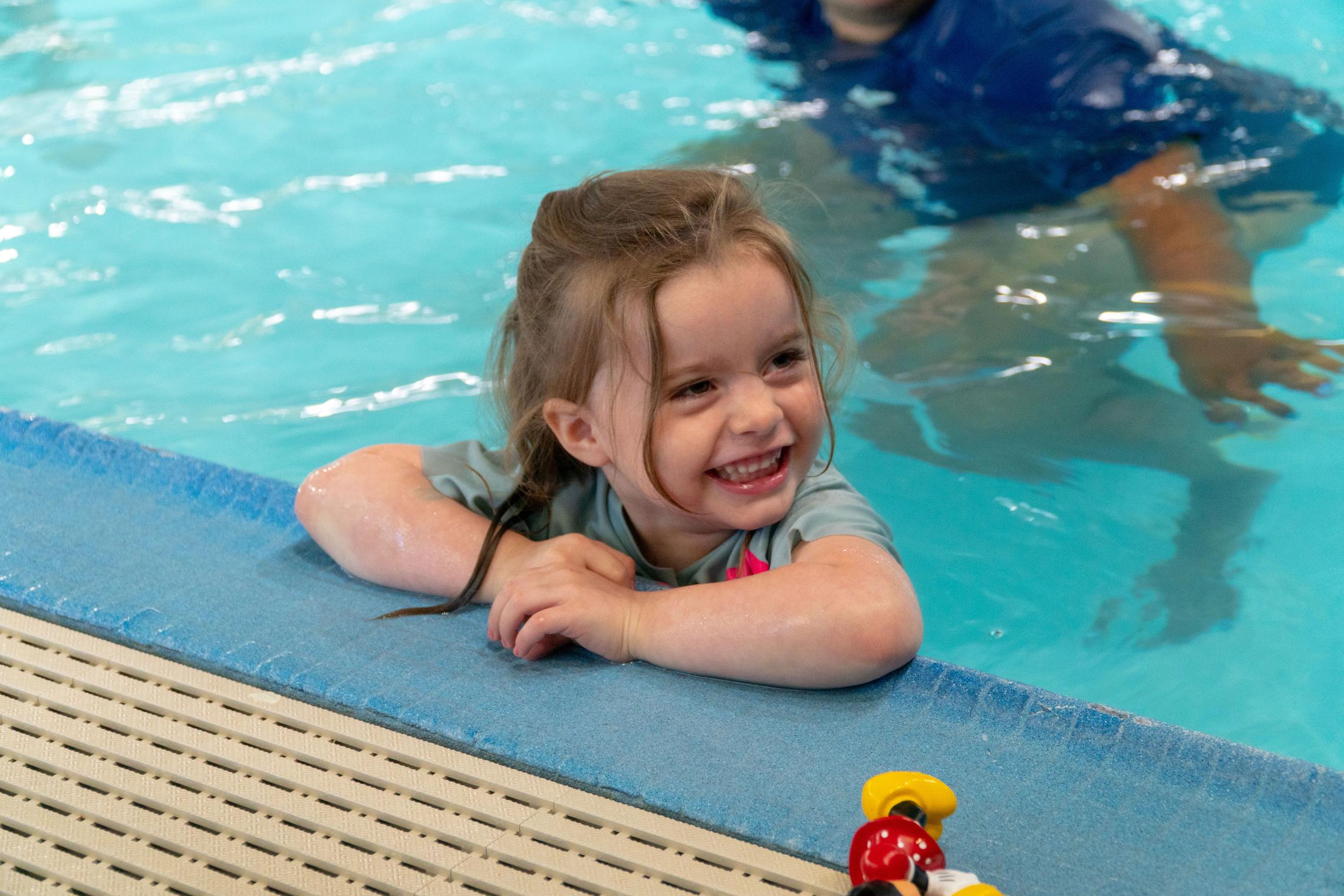 Girl Smiling At YMCA Swim Lessons