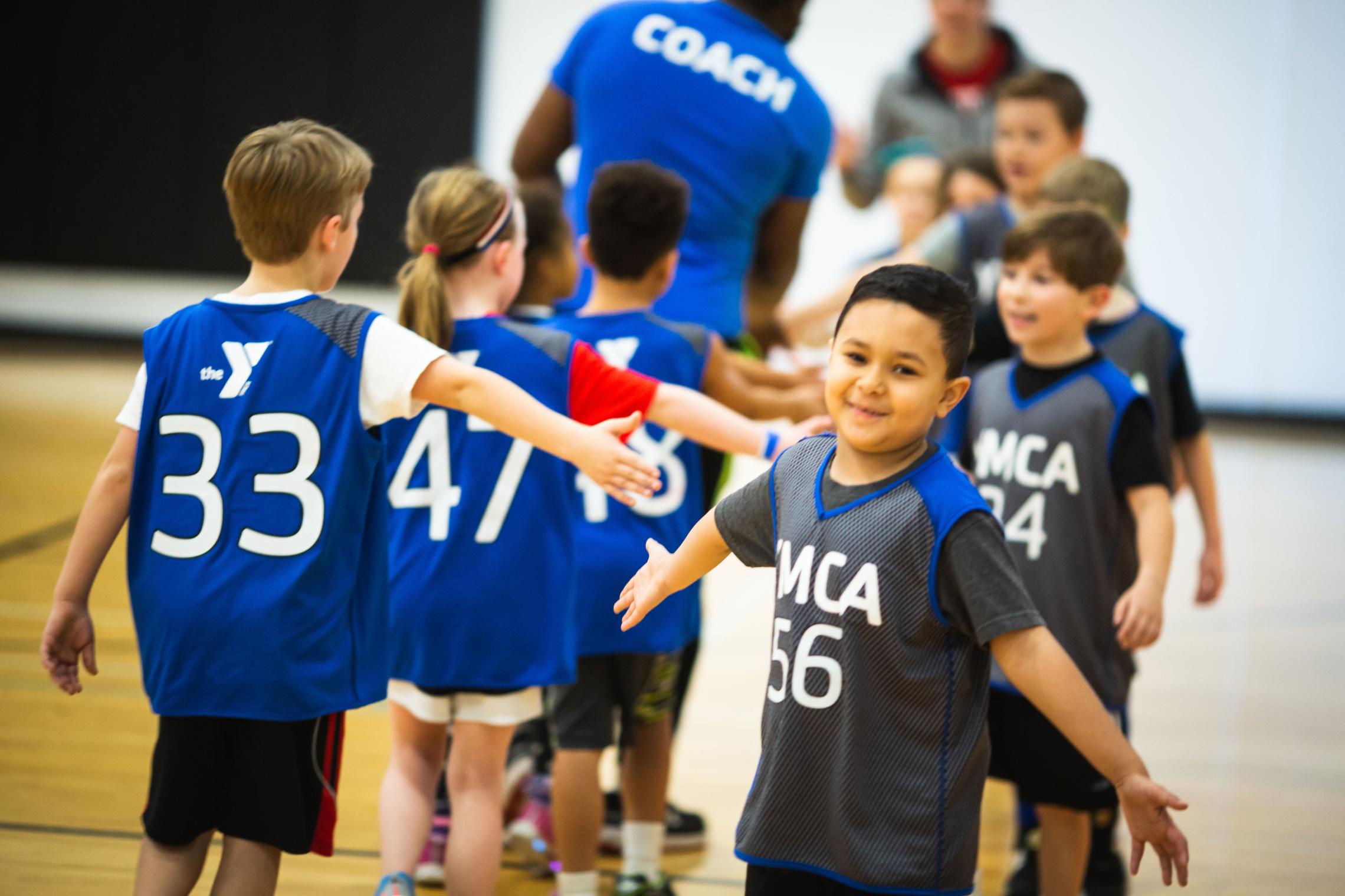 Team Building at YMCA Youth Basketball League
