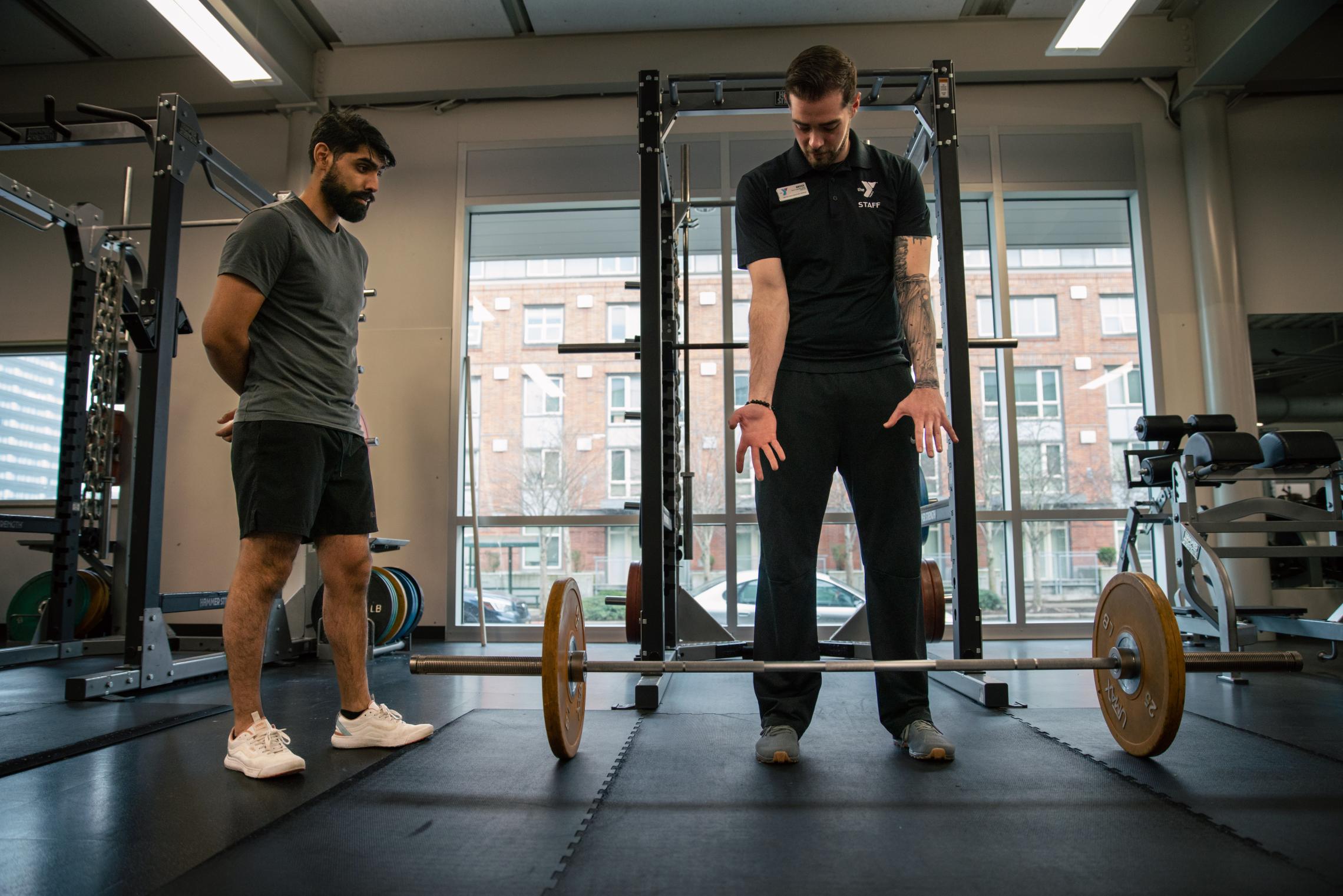 Kickstart trainer demonstrating deadlift form