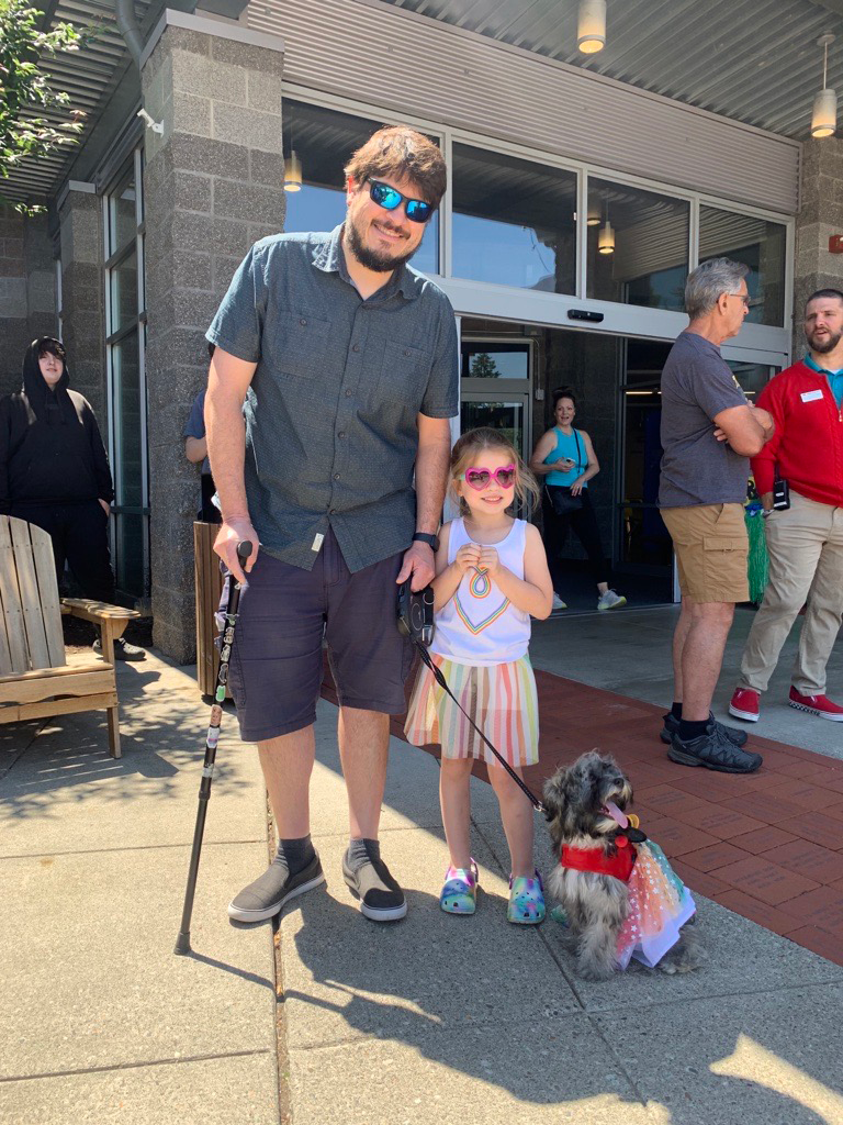 Family with Small Companion Dog Days of Summer at the Y