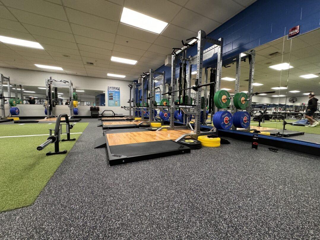 Shot of the newly improved lifting space at the YMCA