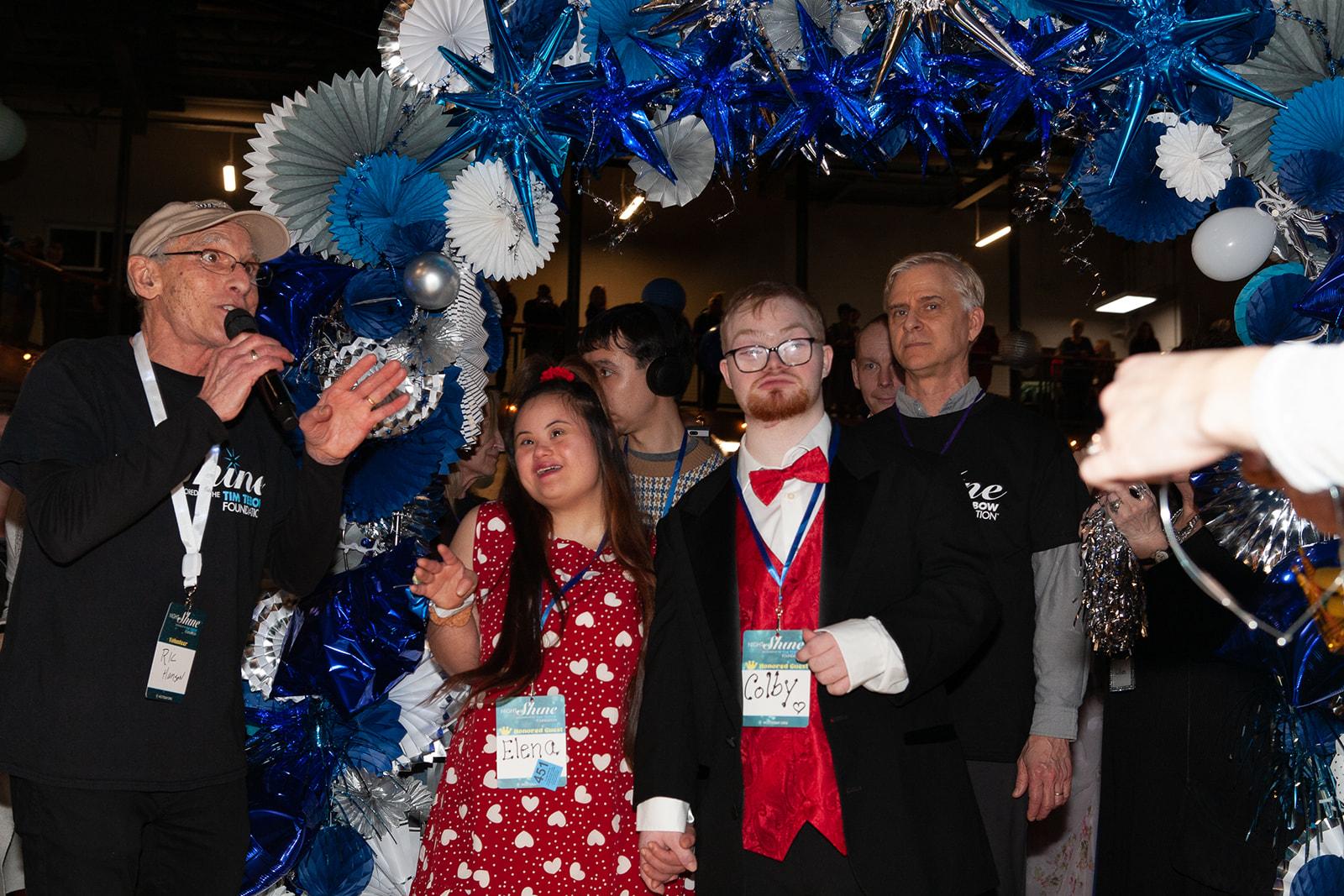 Guests getting Crowned Kings and Queens at Night to Shine 