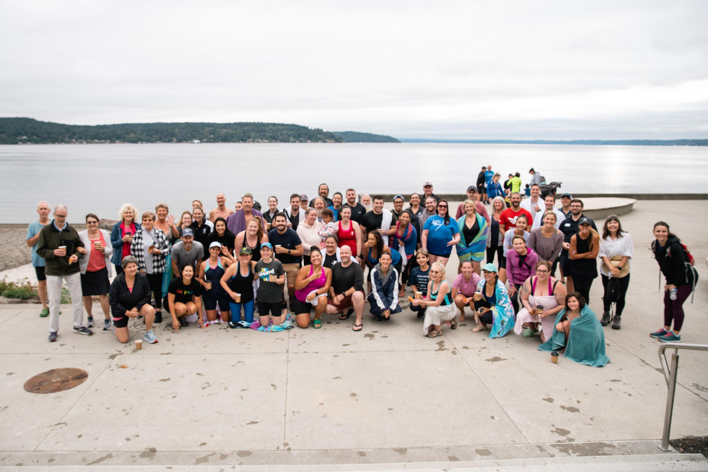 The Plunge participants posing after a successful event