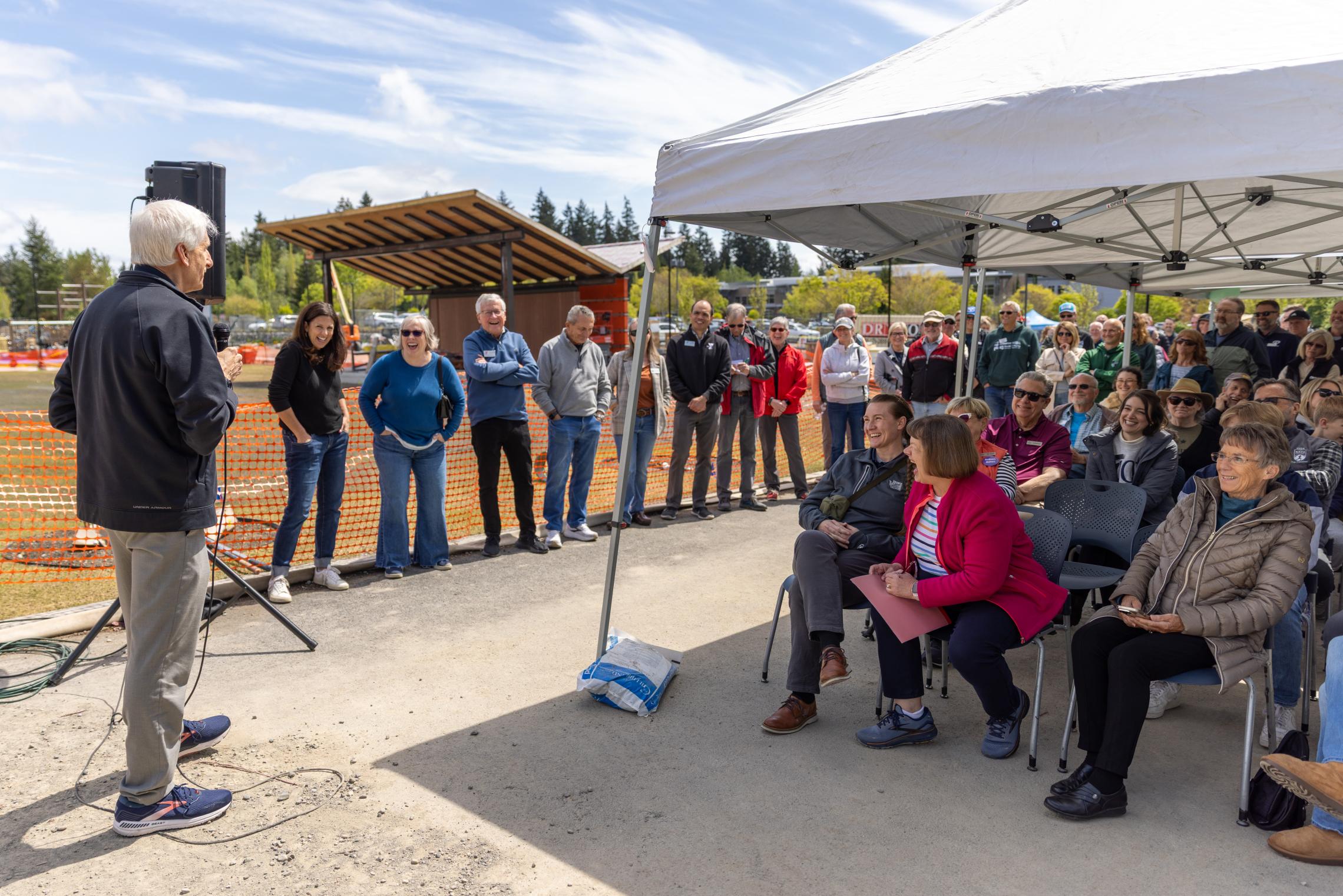 Gig Harbor Sports Fields Groundbreaking - Charlie Speaking