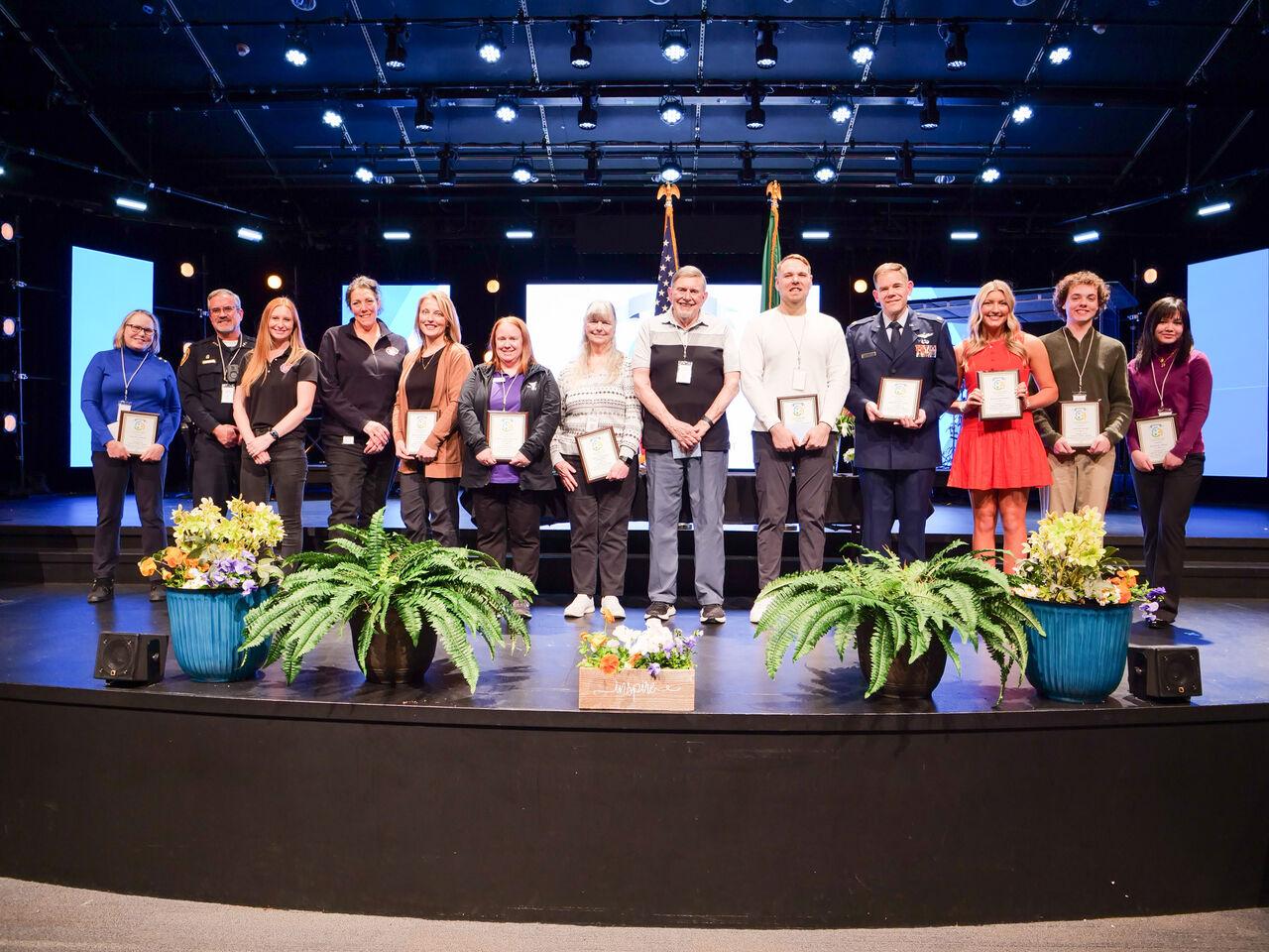 YMCA Staff on Stage